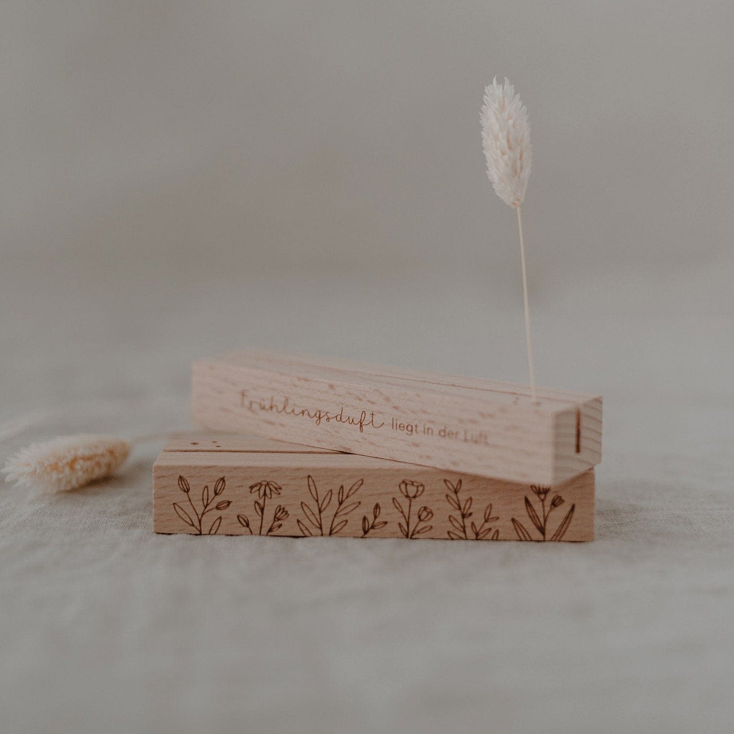Karten- und Blumenhalter 2er Set - 12 cm Frühling