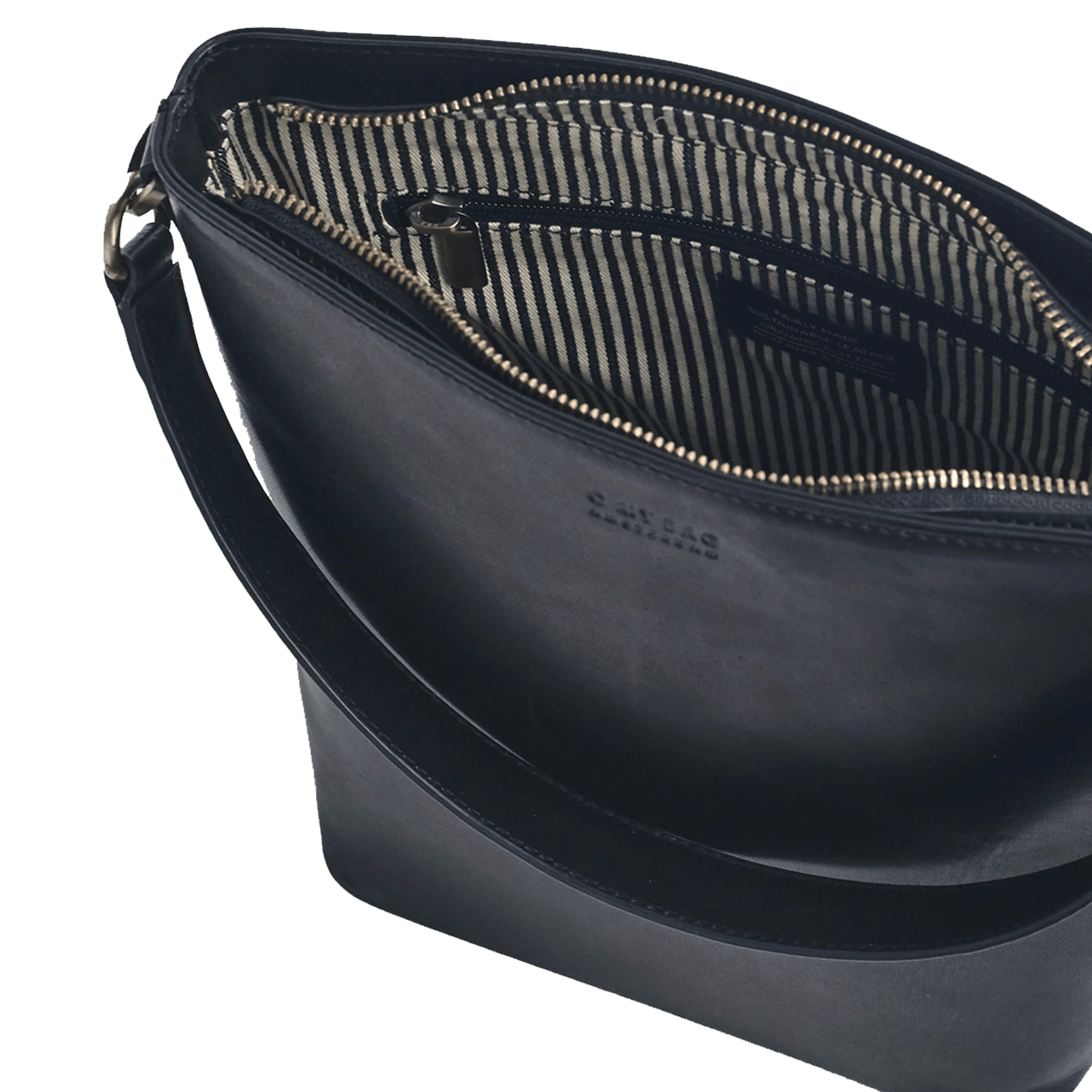 Bobbi Bucket Tasche Maxi - Leder Schwarz