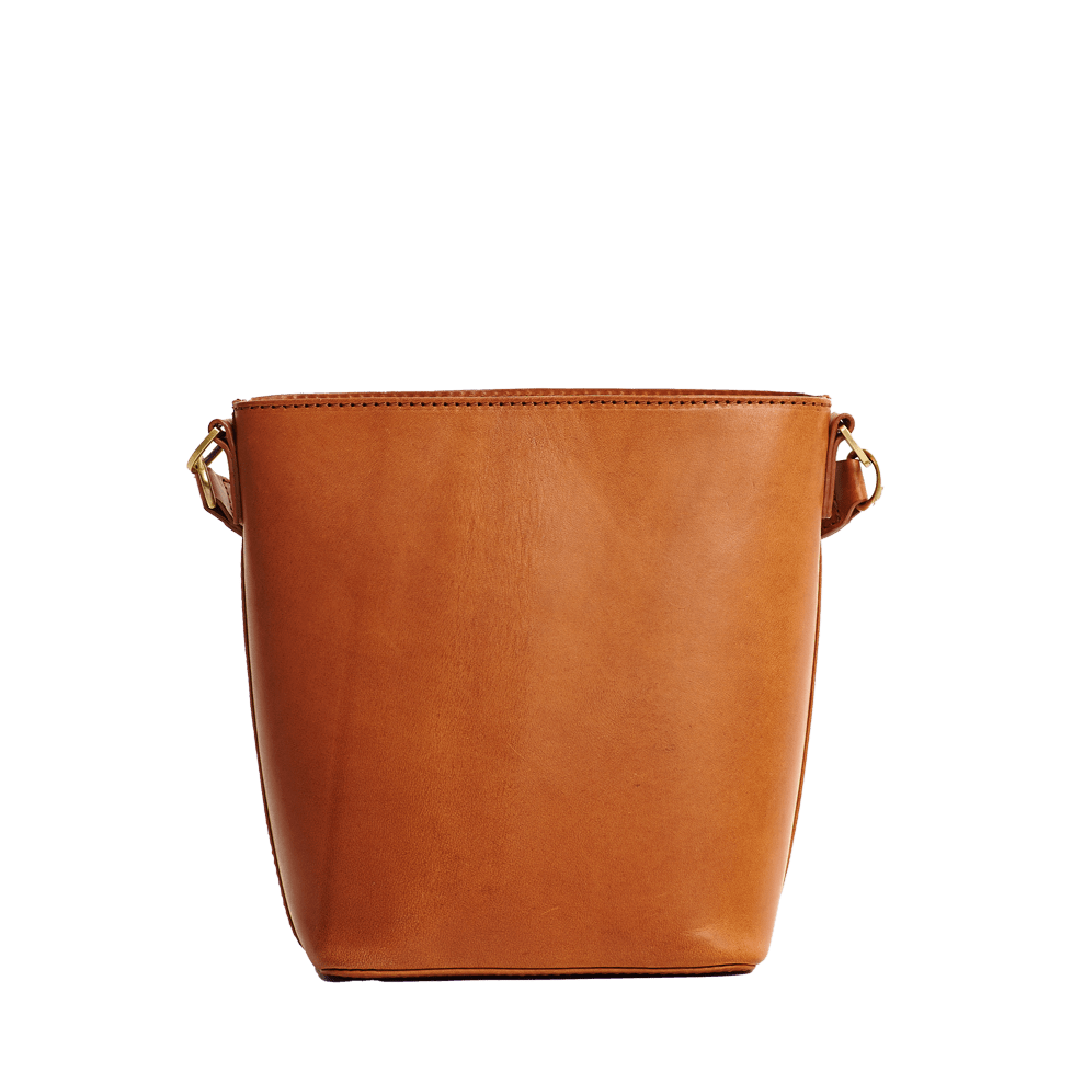 Bobbi Bucket Tasche Maxi - Leder Cognac