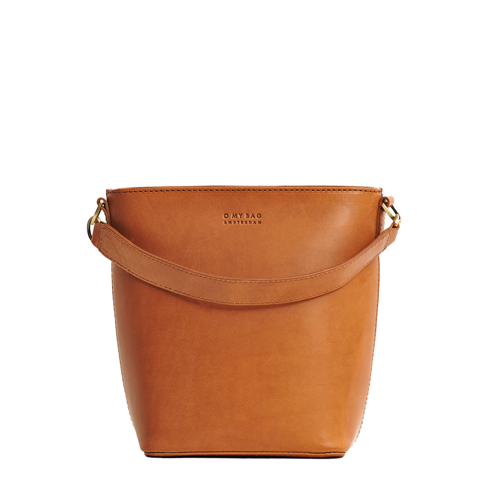 Bobbi Bucket Tasche Maxi - Leder Cognac