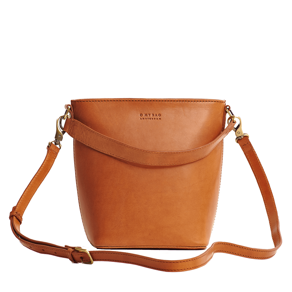 Bobbi Bucket Tasche Maxi - Leder Cognac