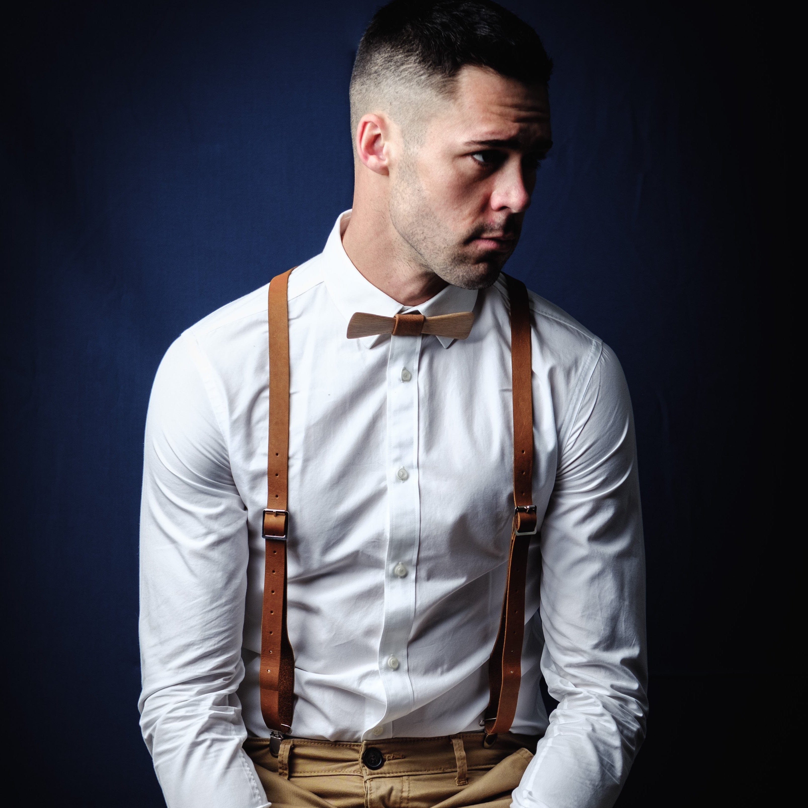 Hosenträger aus Leder in verschiedenen Farben - mkono