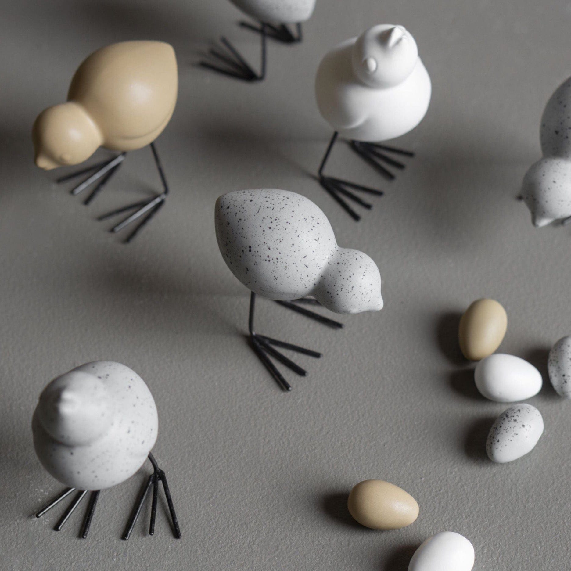 Swedish Birds Dekofiguren 2er Set - mole dot