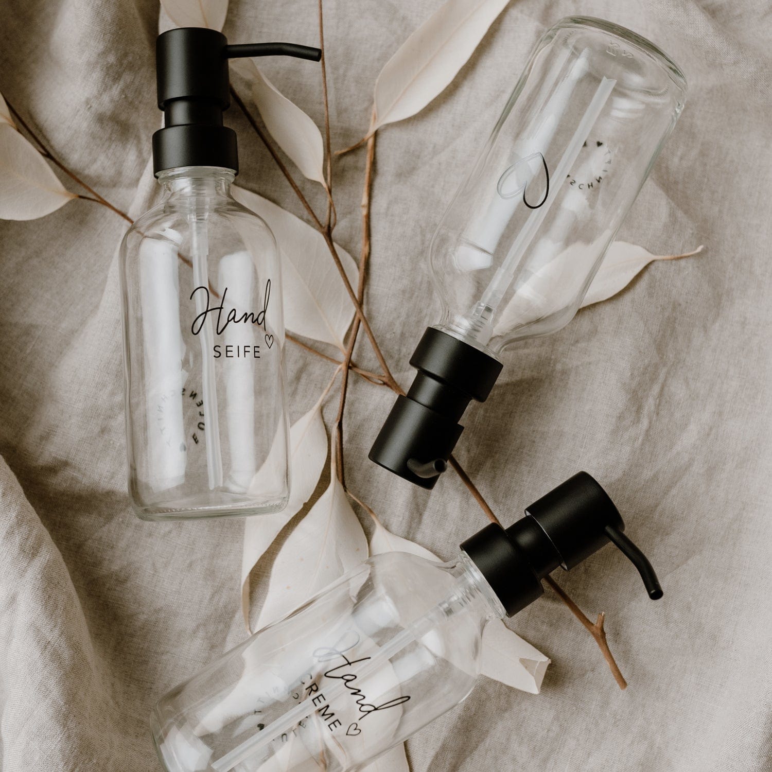 Seifenspender Handcreme 250ml - Glas