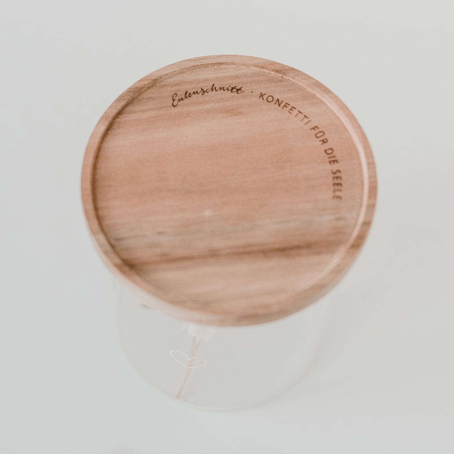 Vorratsglas Herz 30cm - weiß