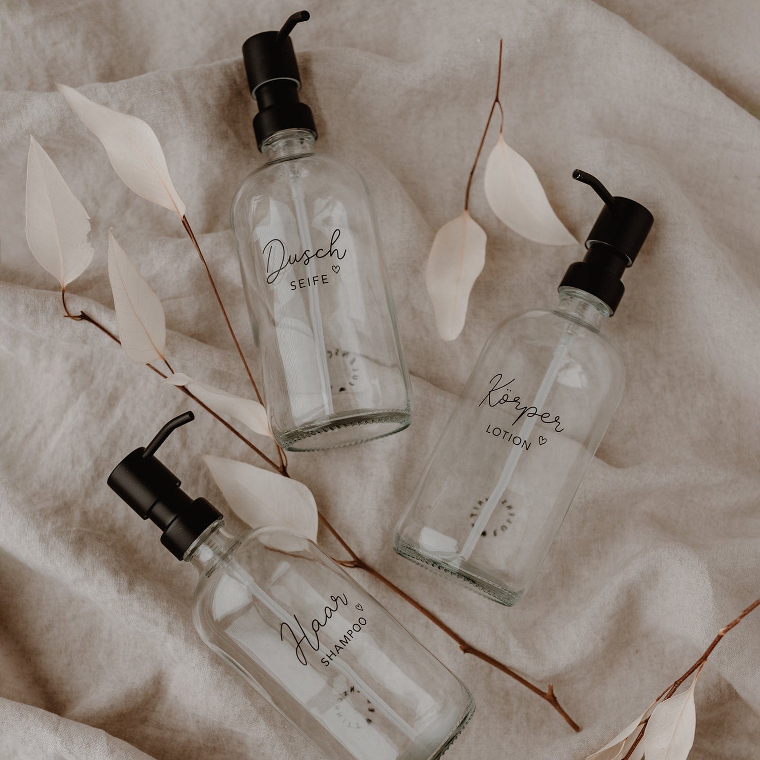 Seifenspender Haarshampoo 500ml - Glas