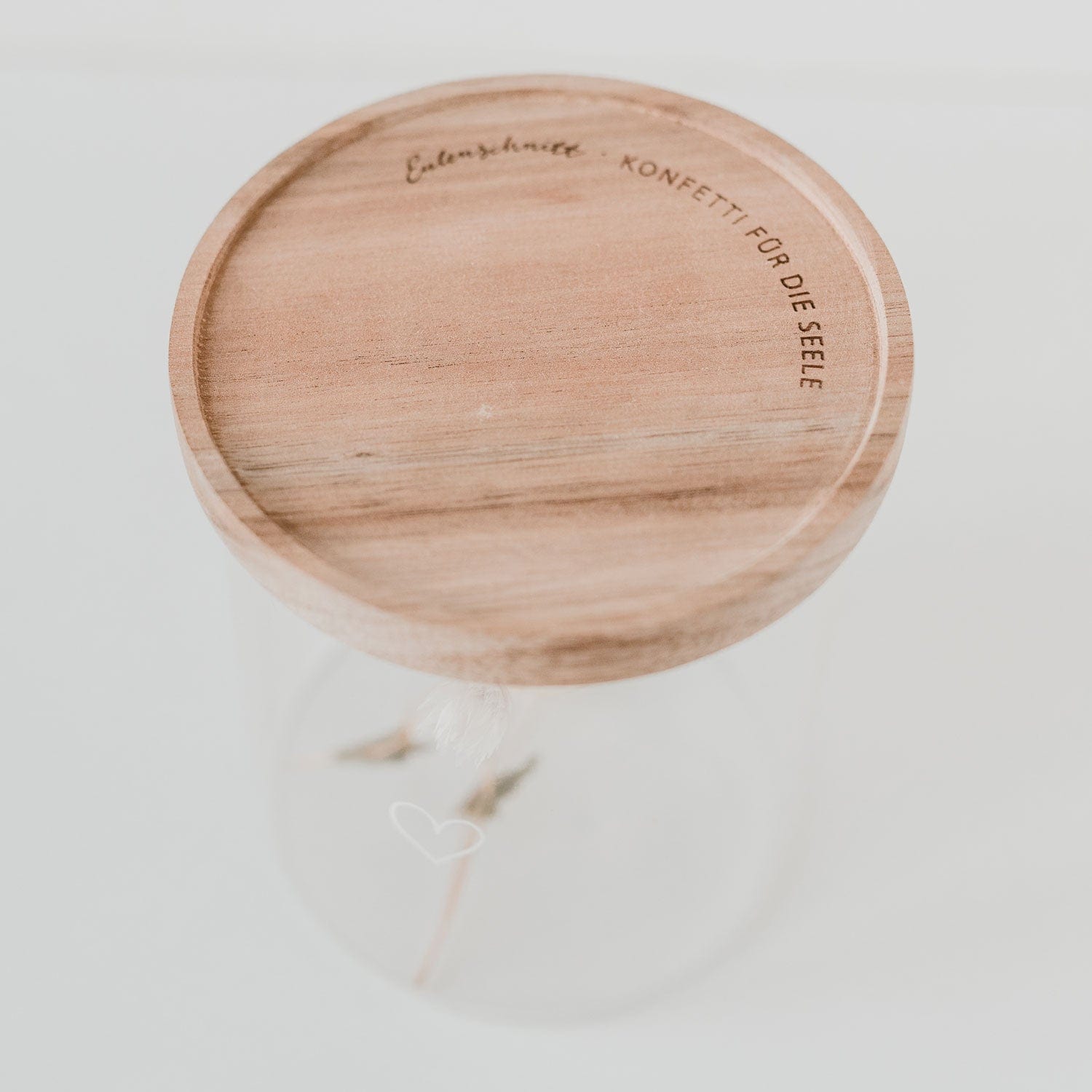 Vorratsglas Herz 13cm - weiß