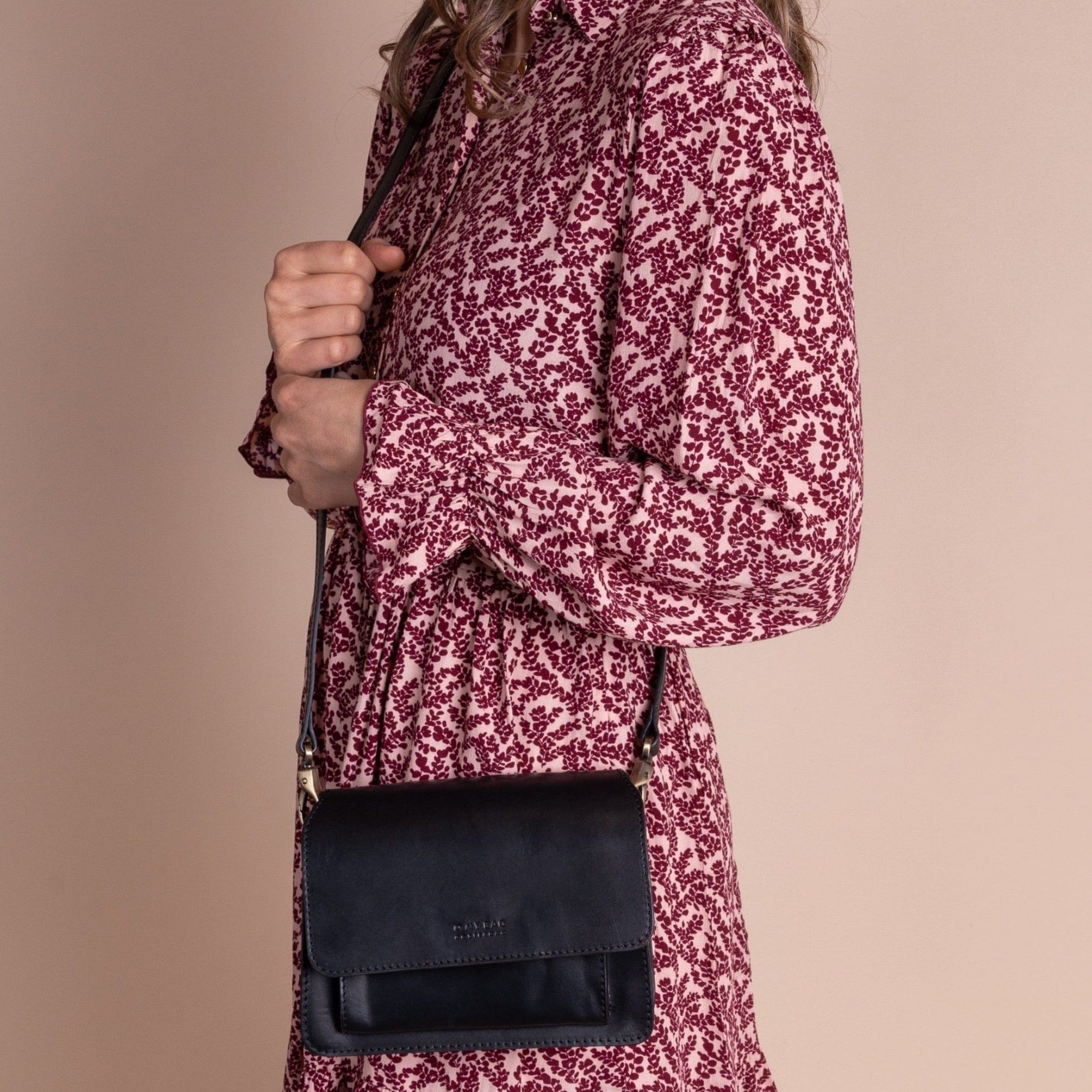 Harper mini Tasche - Leder Schwarz