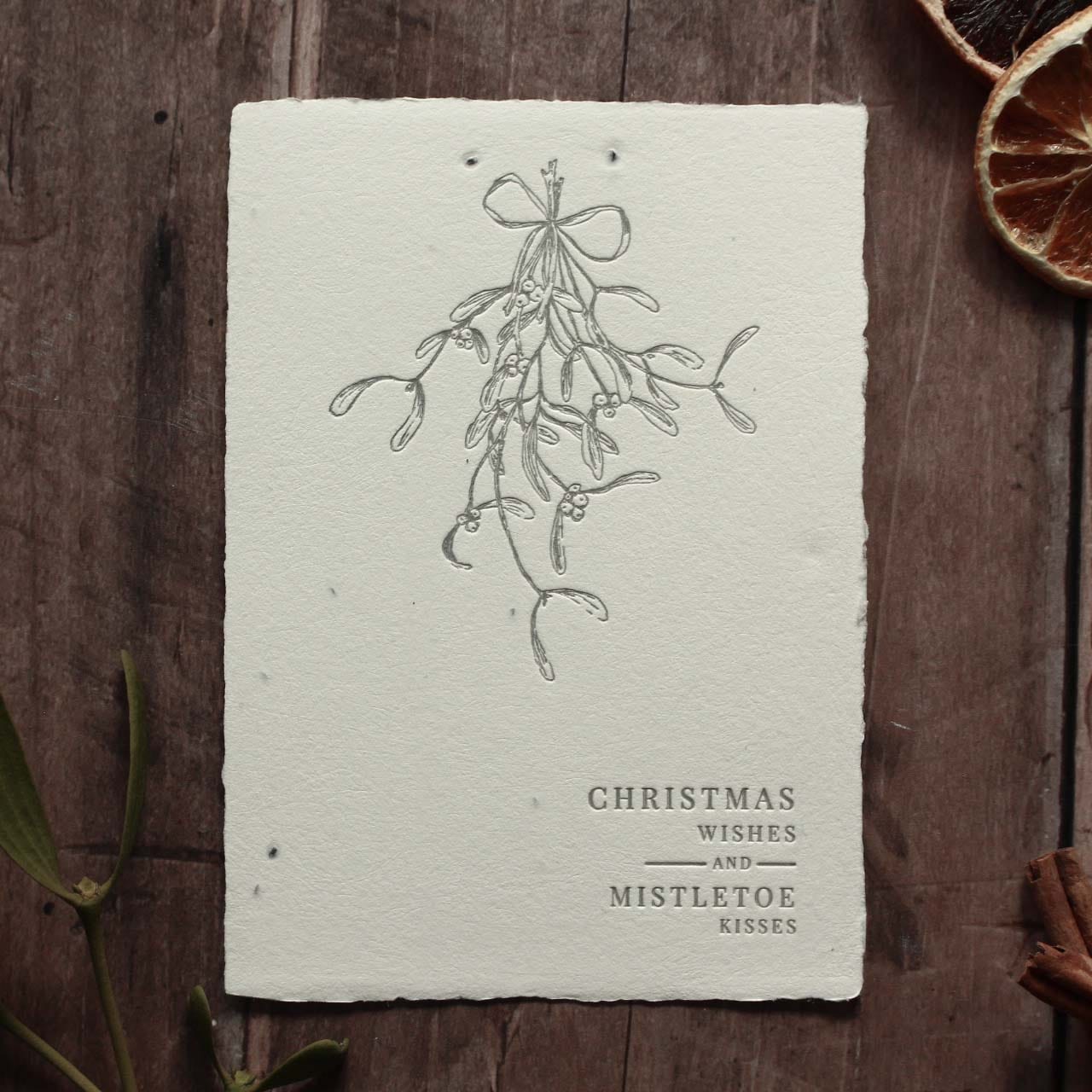 Grußkarte aus Saatpapier Christmas Wishes