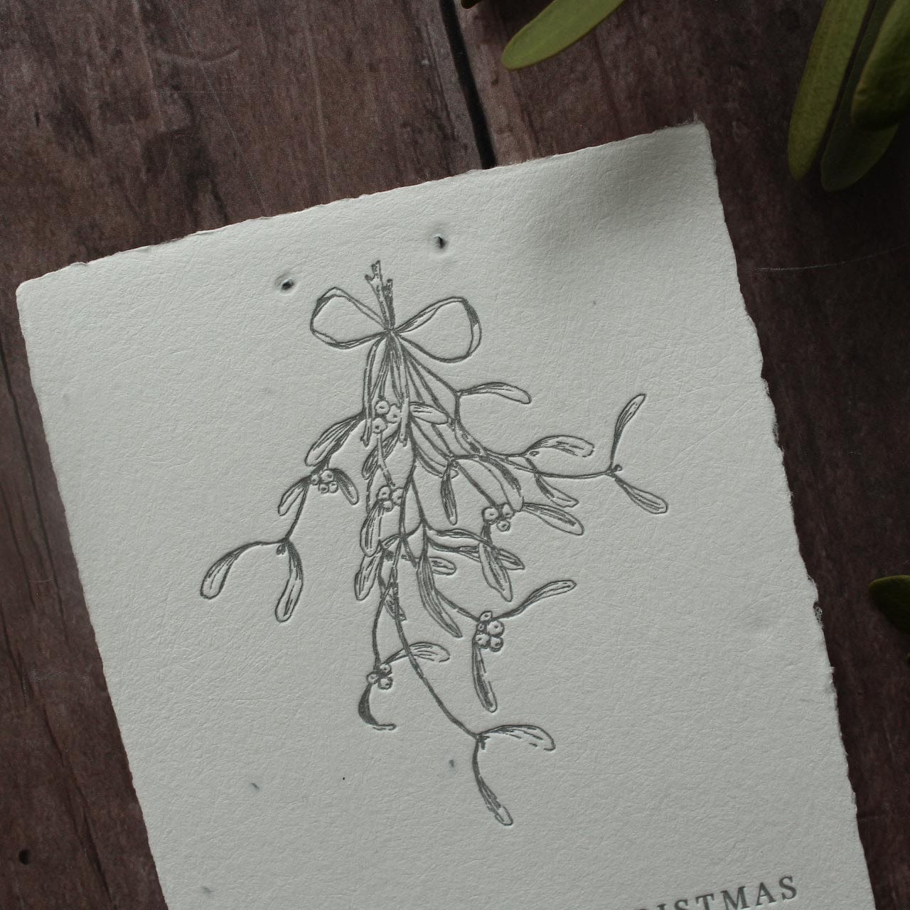 Grußkarte aus Saatpapier Christmas Wishes