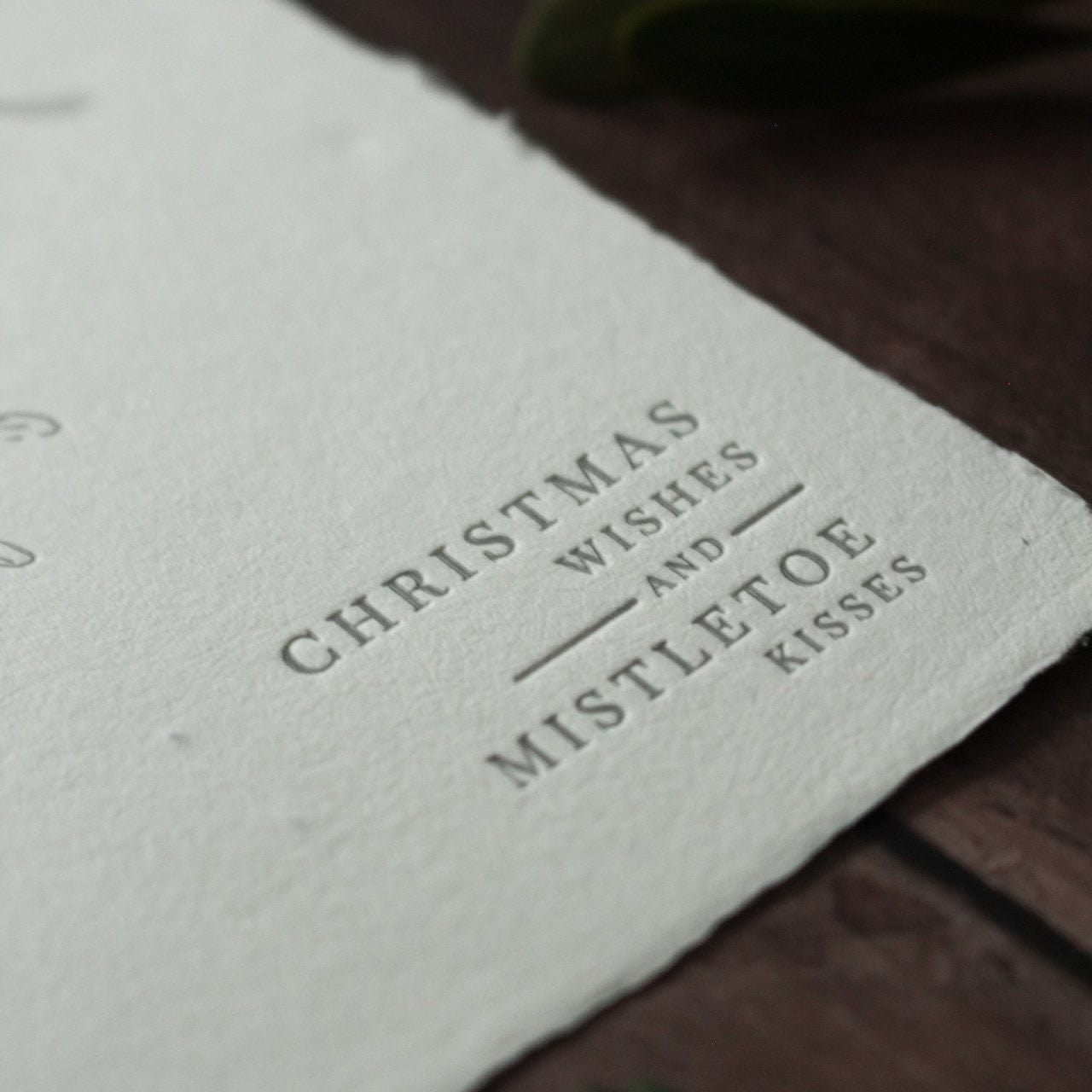 Grußkarte aus Saatpapier Christmas Wishes