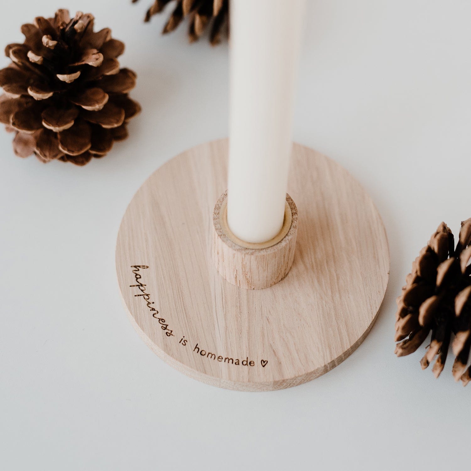 Kerzenhalter aus Holz - happiness is homemade