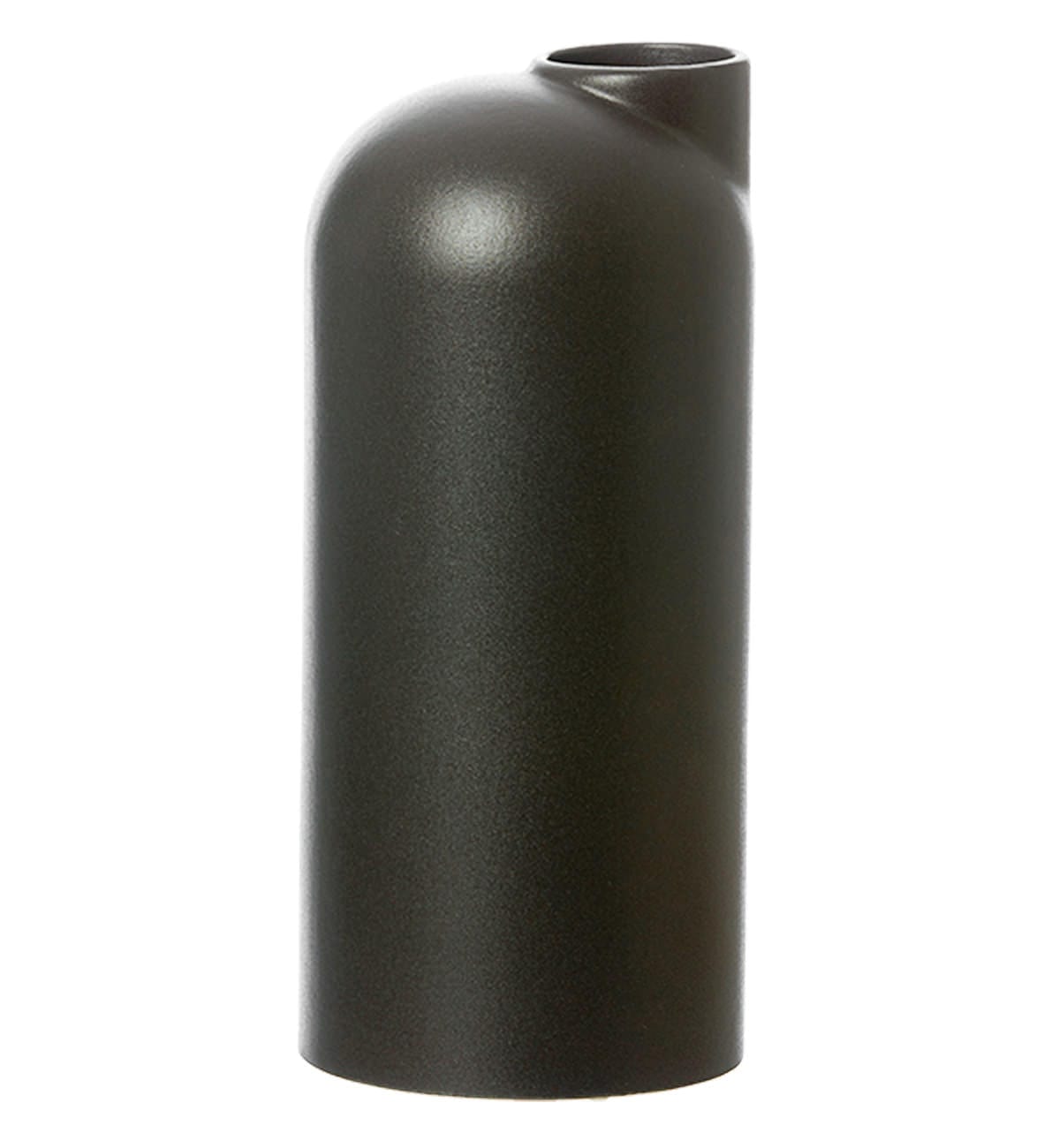 Vase Anna anthrazit/schwarz