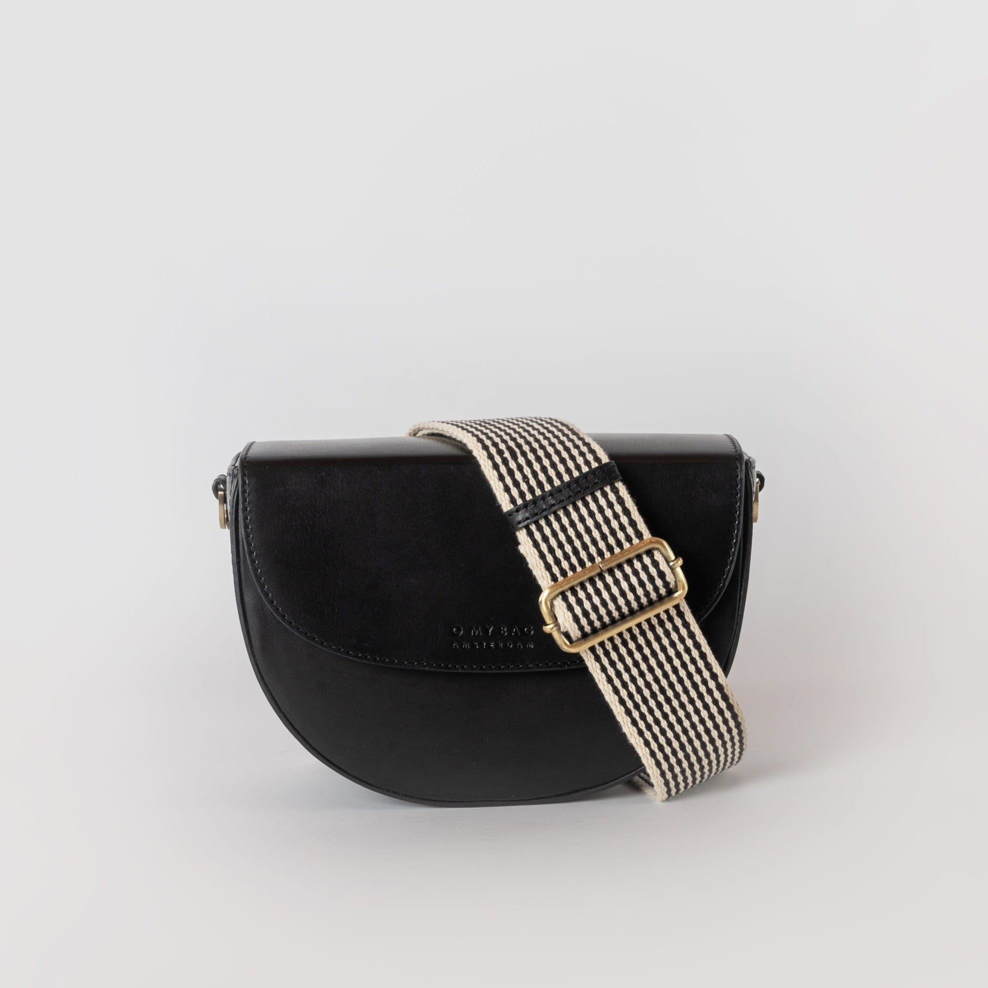 Ava Tasche - Leder Schwarz mit 2 Straps