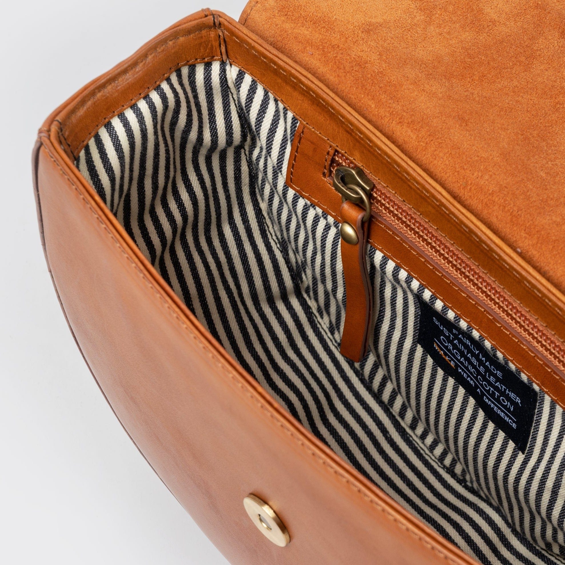 Ava Tasche - Leder Cognac mit 2 Straps