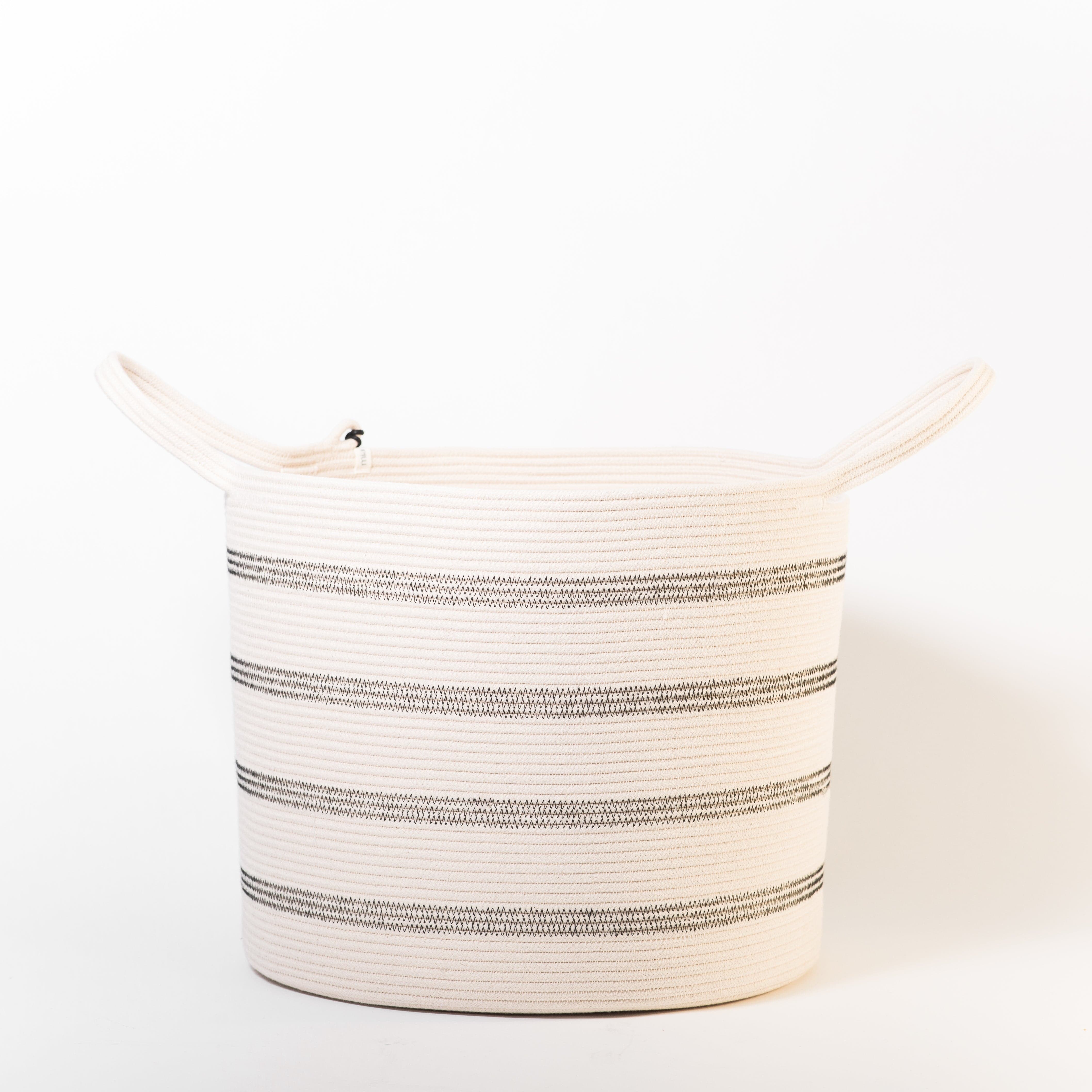 Korb M aus Baumwolle - ivory - mkono