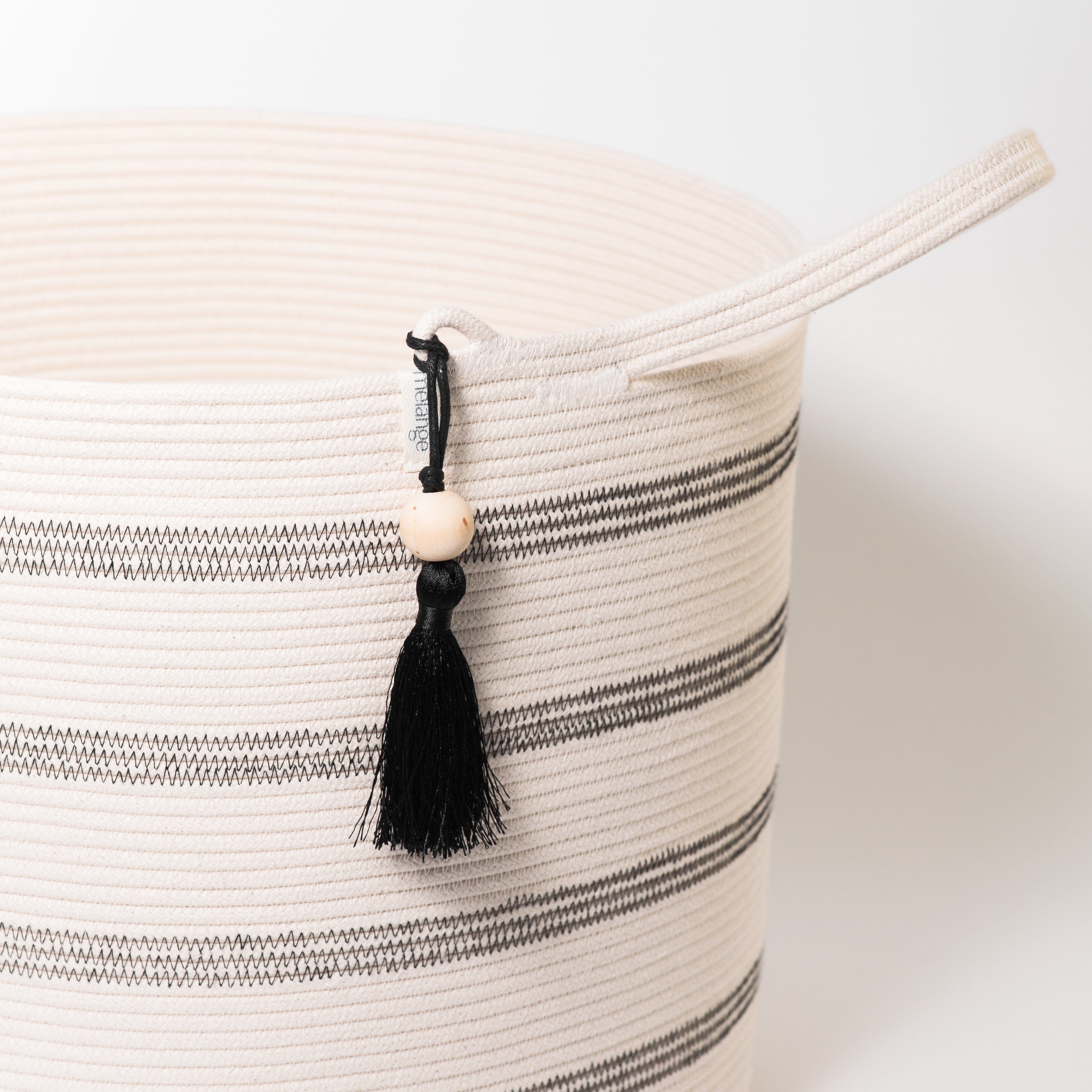 Korb M aus Baumwolle - ivory - mkono