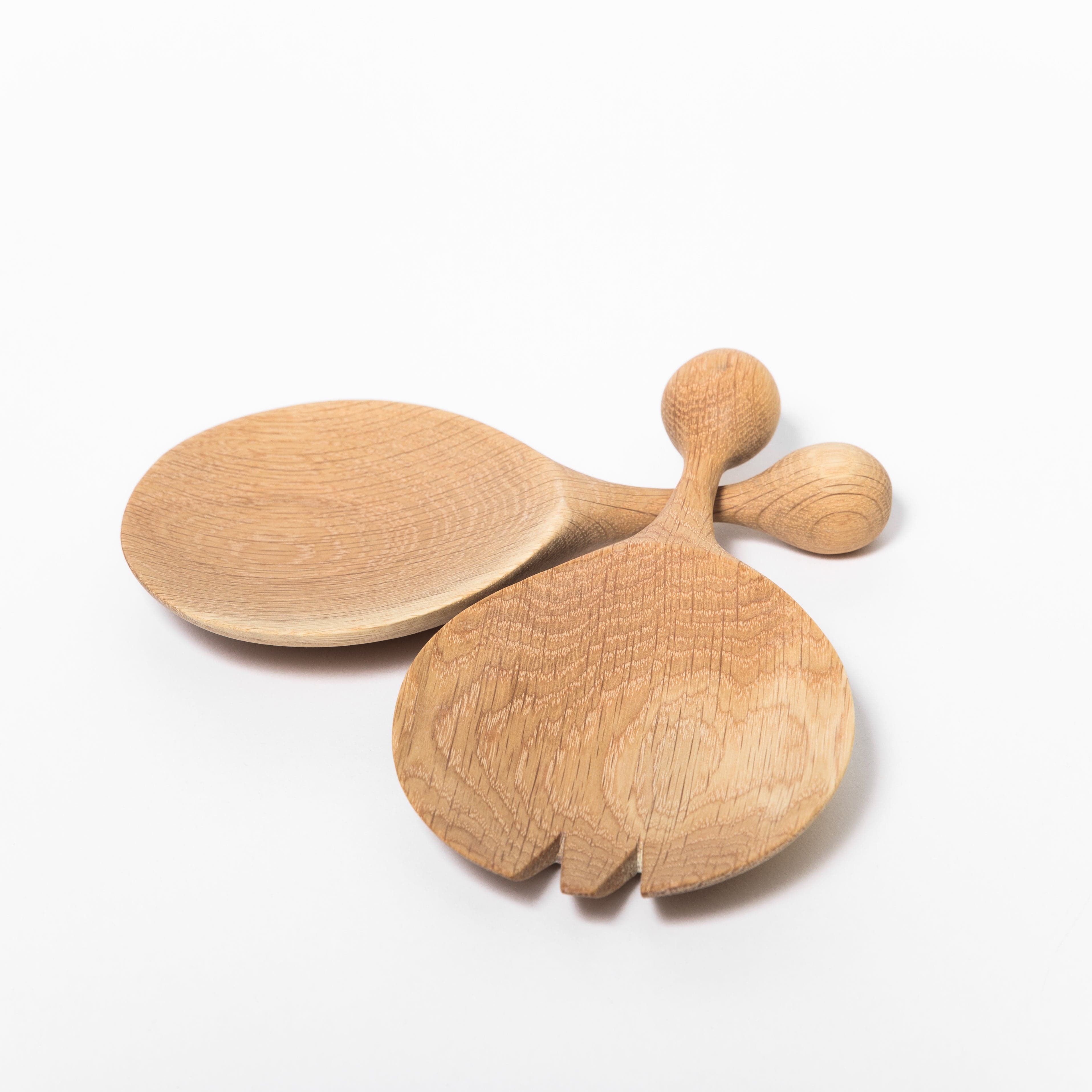 Salatbesteck Eiche - mkono