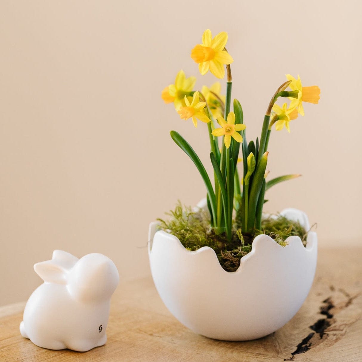 Happy Easter Schale / Übertopf - weiß