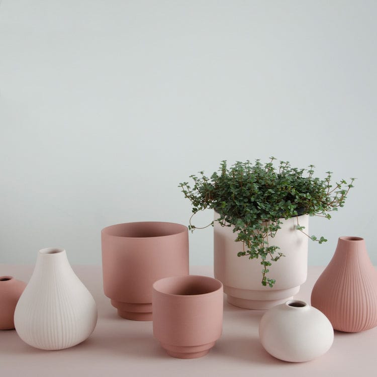 Vase Kaella Rosé rund Skandi Storefactory