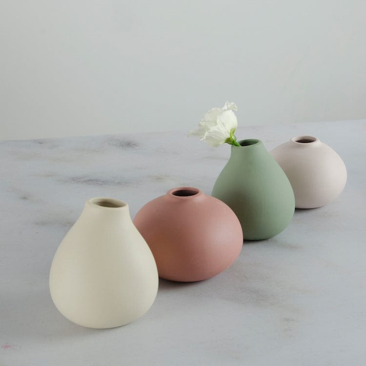 Vase Kaella Rosé rund Skandi Storefactory