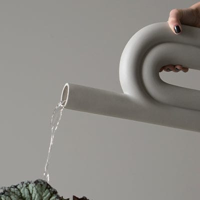 Vase Rope L - sandy mole