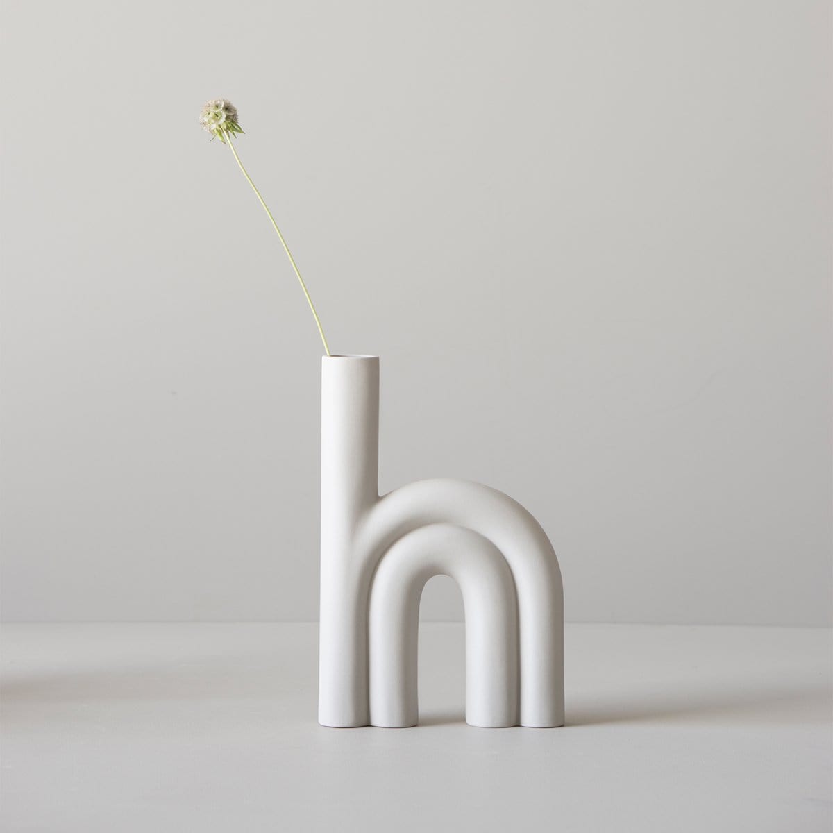 Vase Rope L weiß