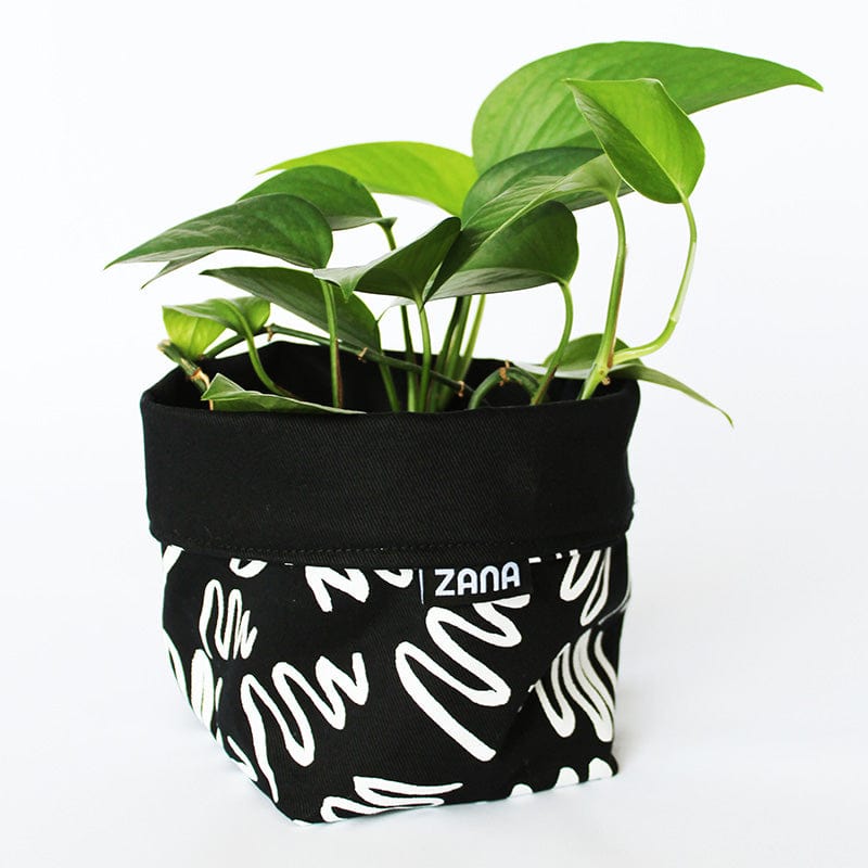 Soft Pot Übertopf aus Canvas Baumwolle mit Muster