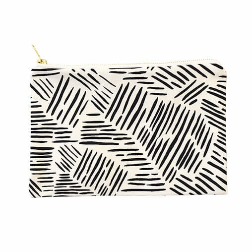Pouch mit Leder - verschiedene Farben - mkono