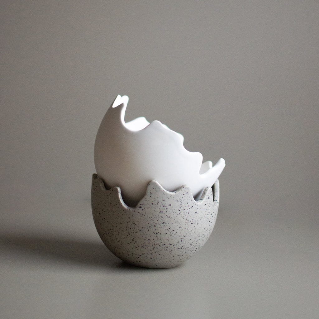 Happy Easter Schale / Übertopf - weiß