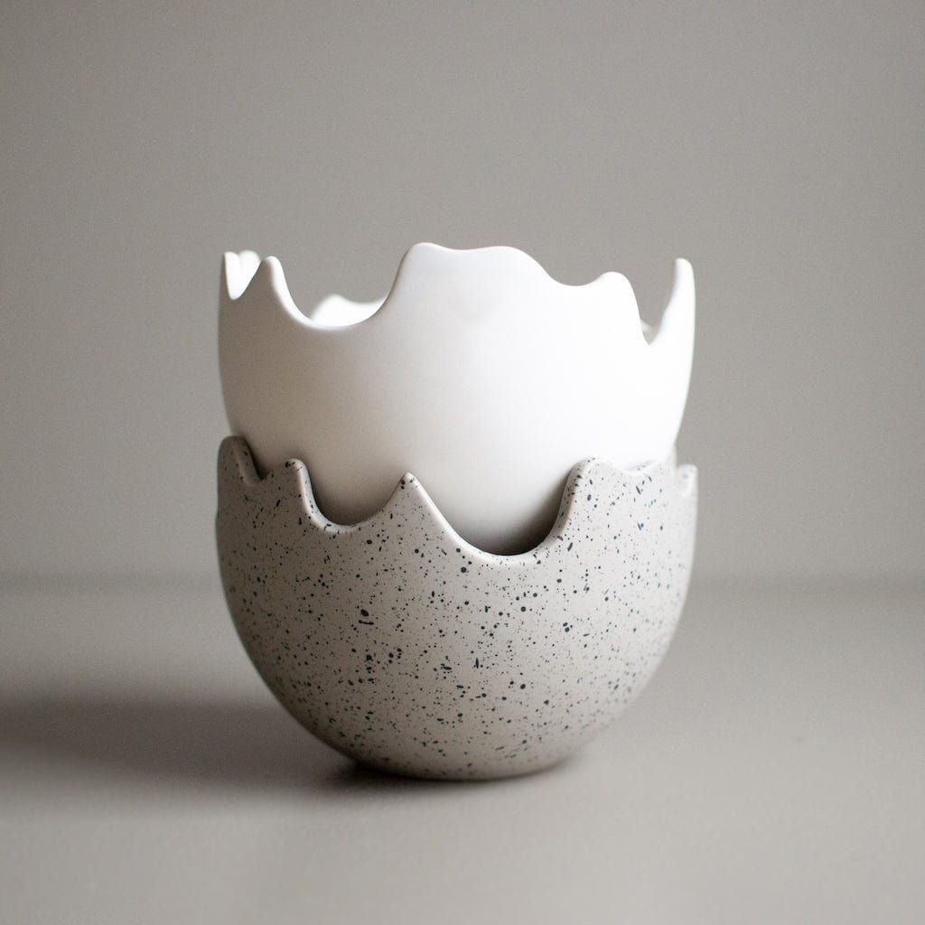 Happy Easter Schale / Übertopf - weiß