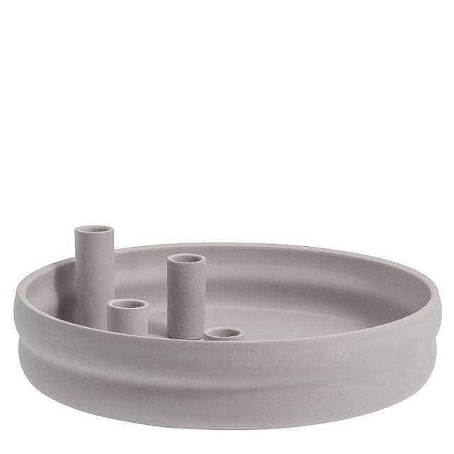 Kerzenhalter Bolmen hellgrau 4 Kerzen Adventskranz Storefactory Skandi