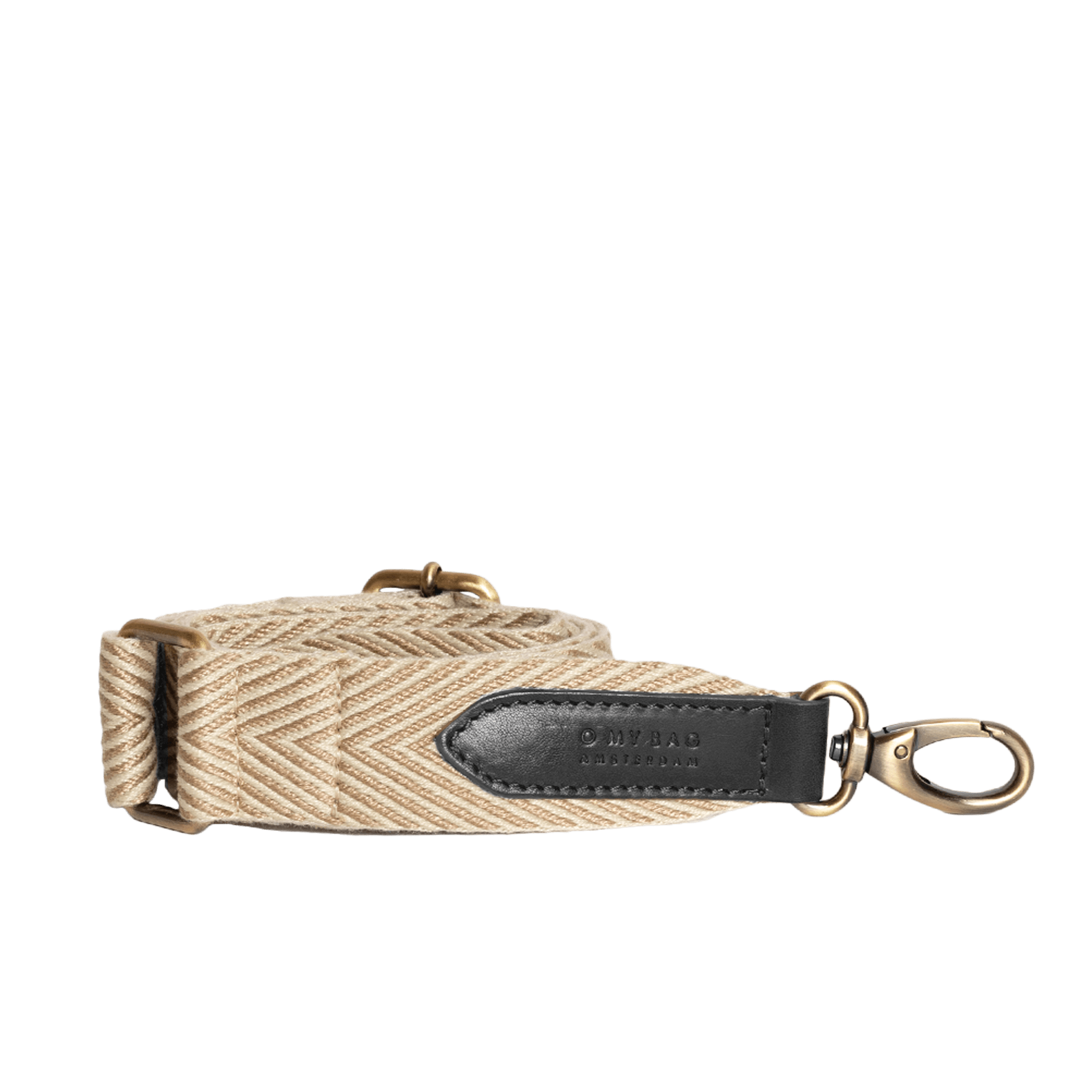 Taschengurt Webbing Sand - Schwarz
