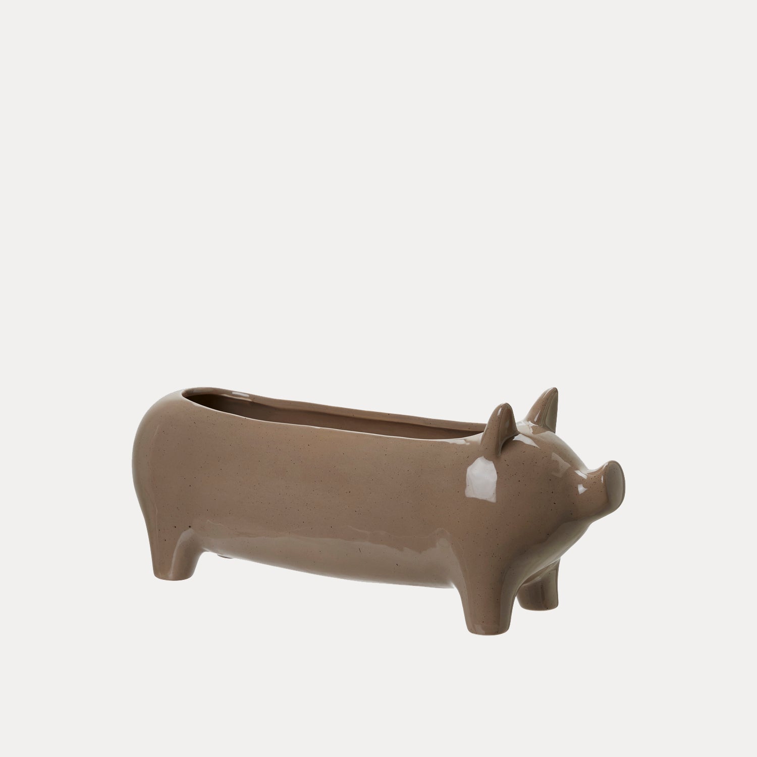 Schale Schwein Kim - braun melange
