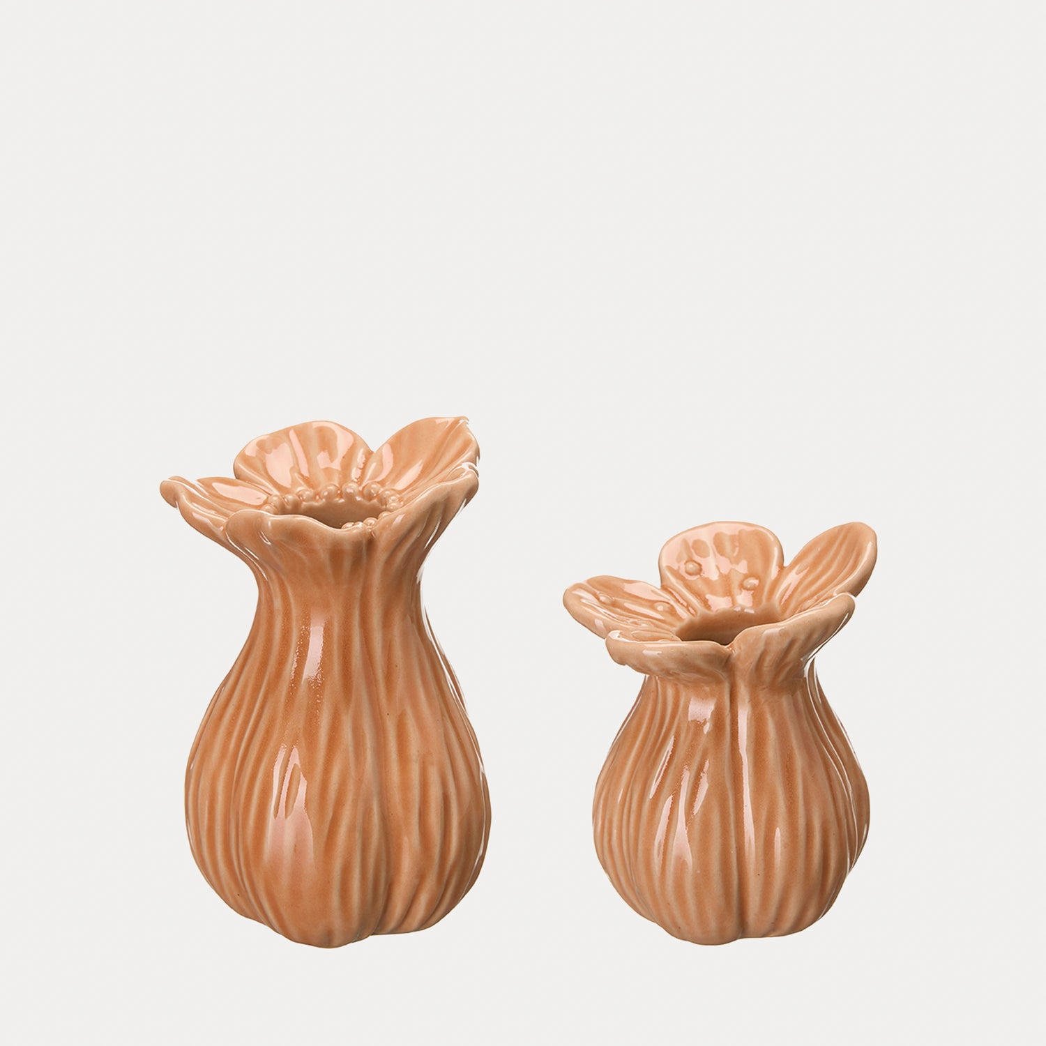 Vase Ingrid 2er Set - peach