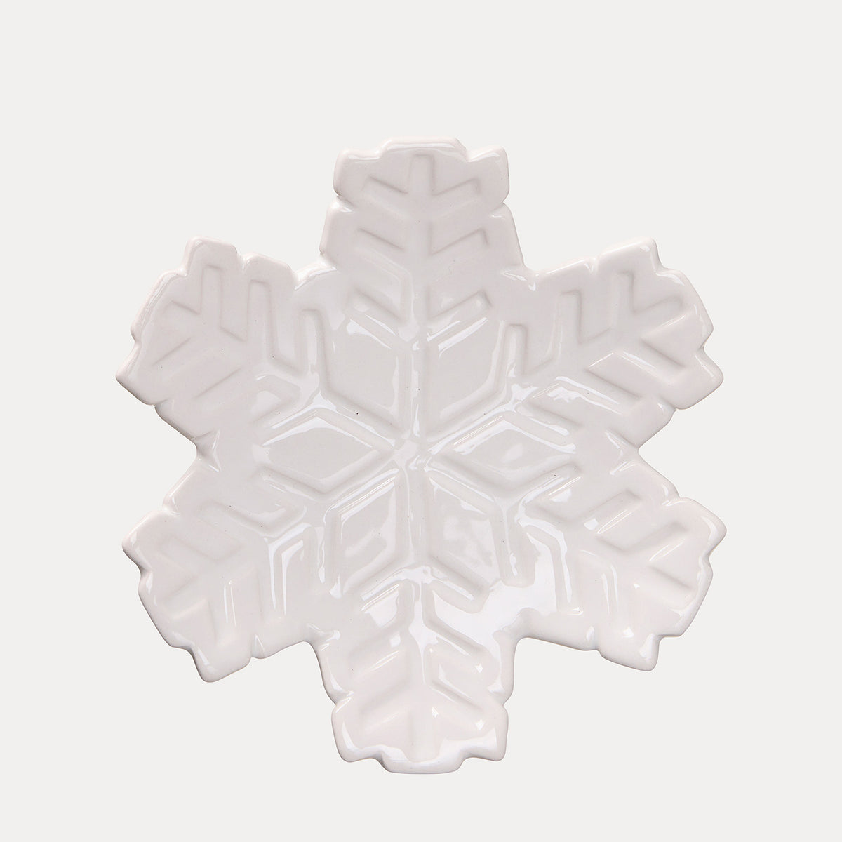 Dekoschale Schneeflocke 3er Set - weiß