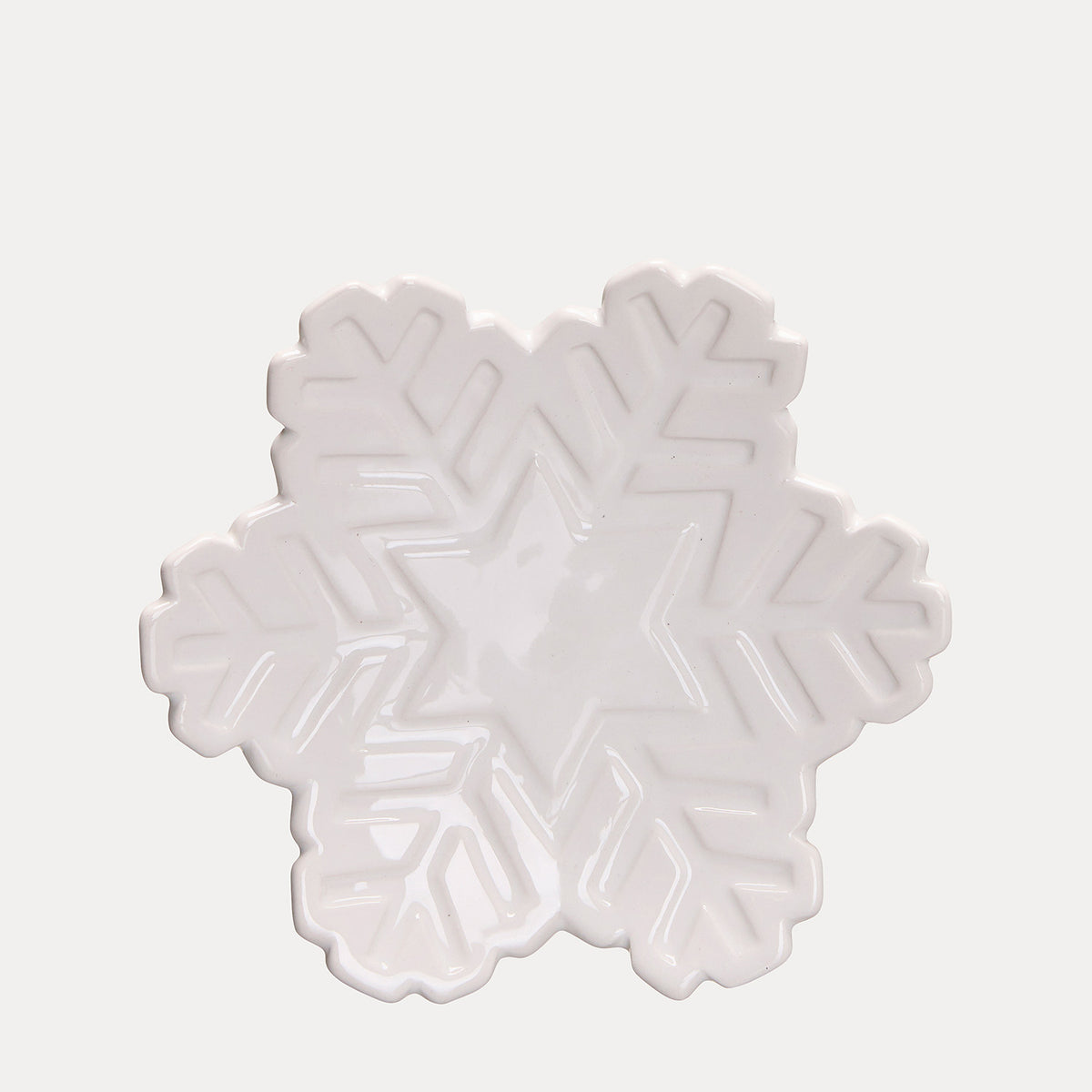 Dekoschale Schneeflocke 3er Set - weiß