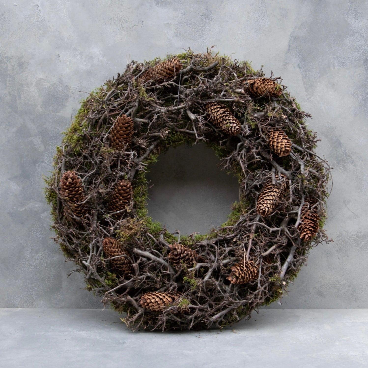 Kranz Bonsai Moos Zapfen