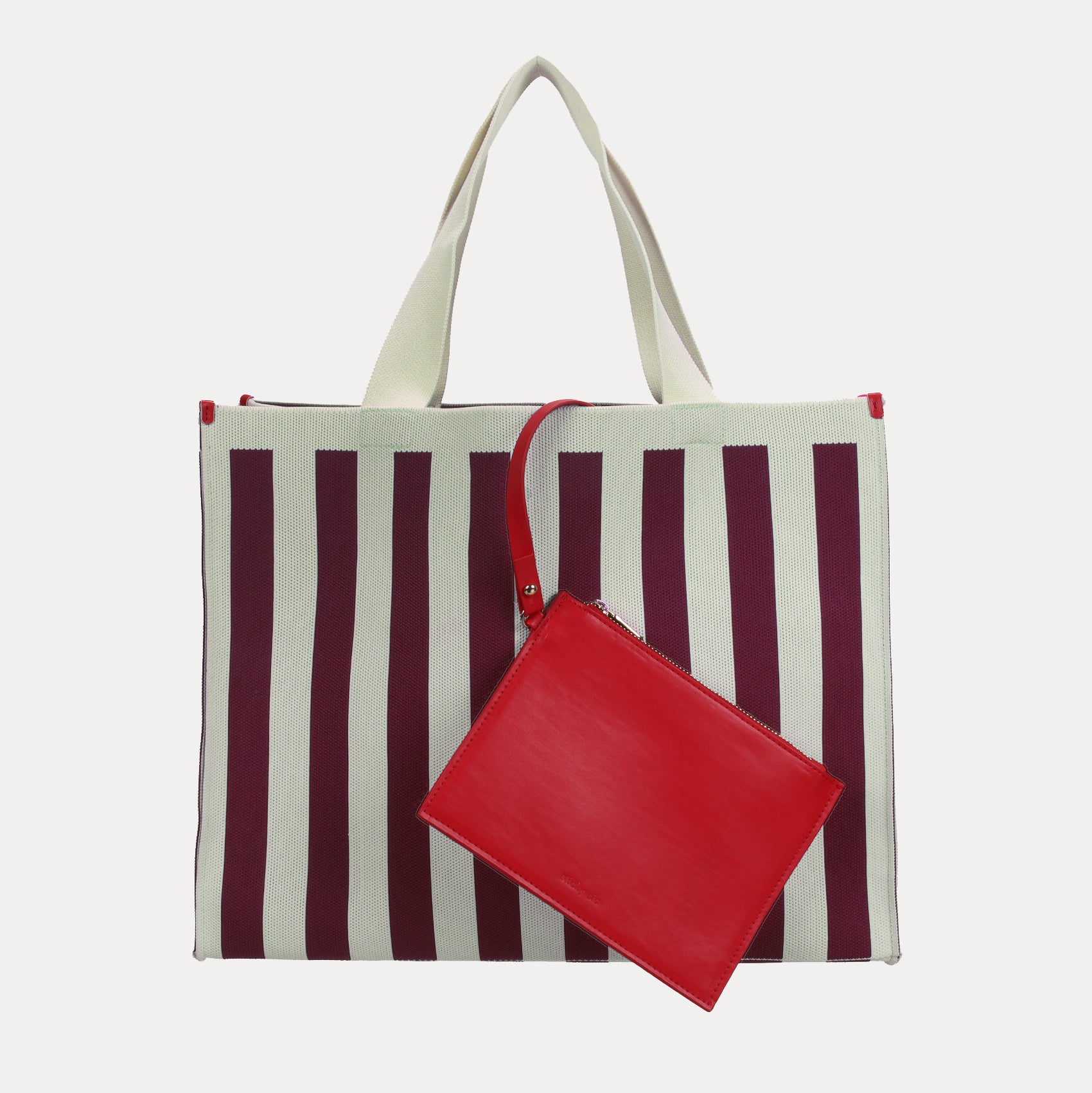 Knitted Shopper - mist & fig