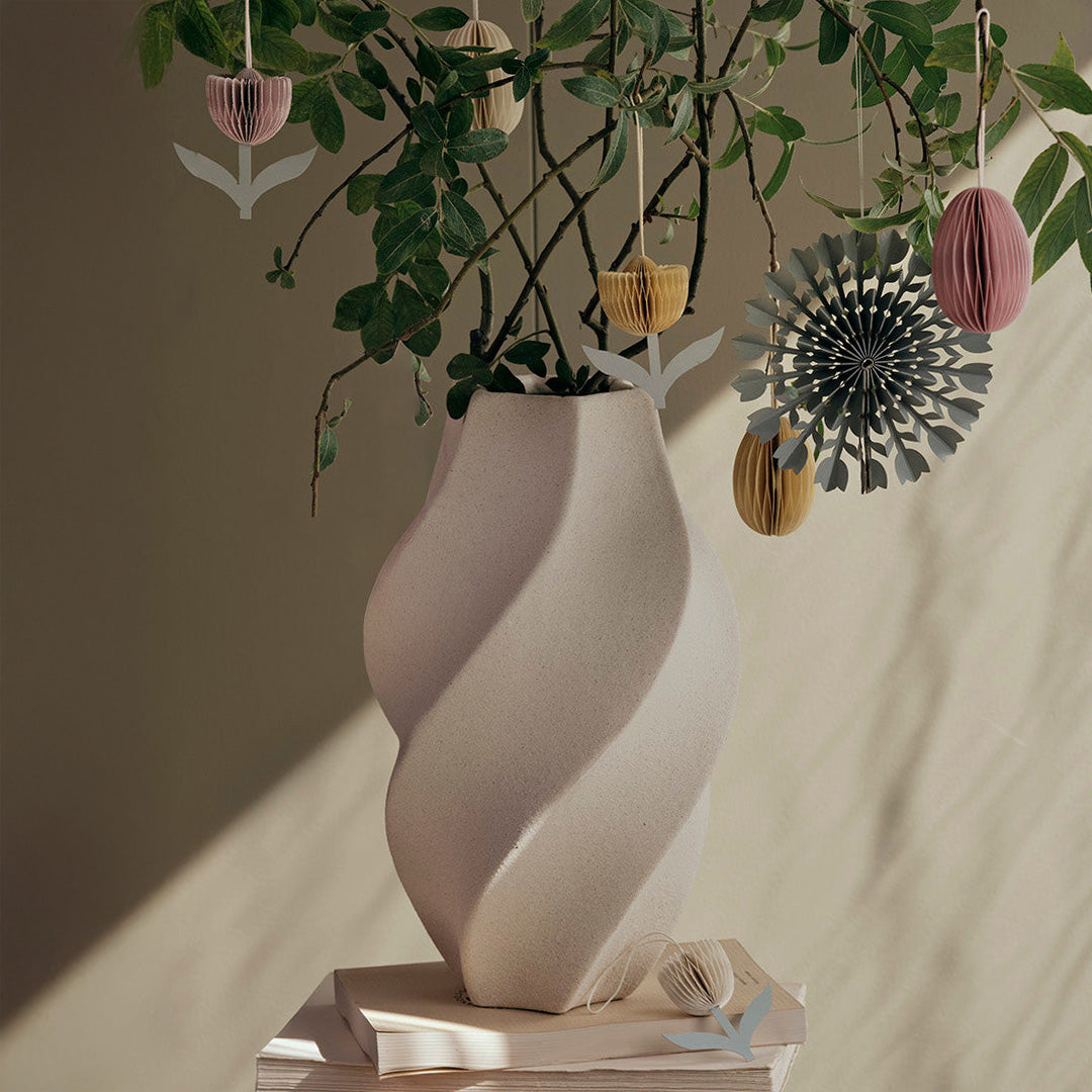 Vase Odette - cremeweiß