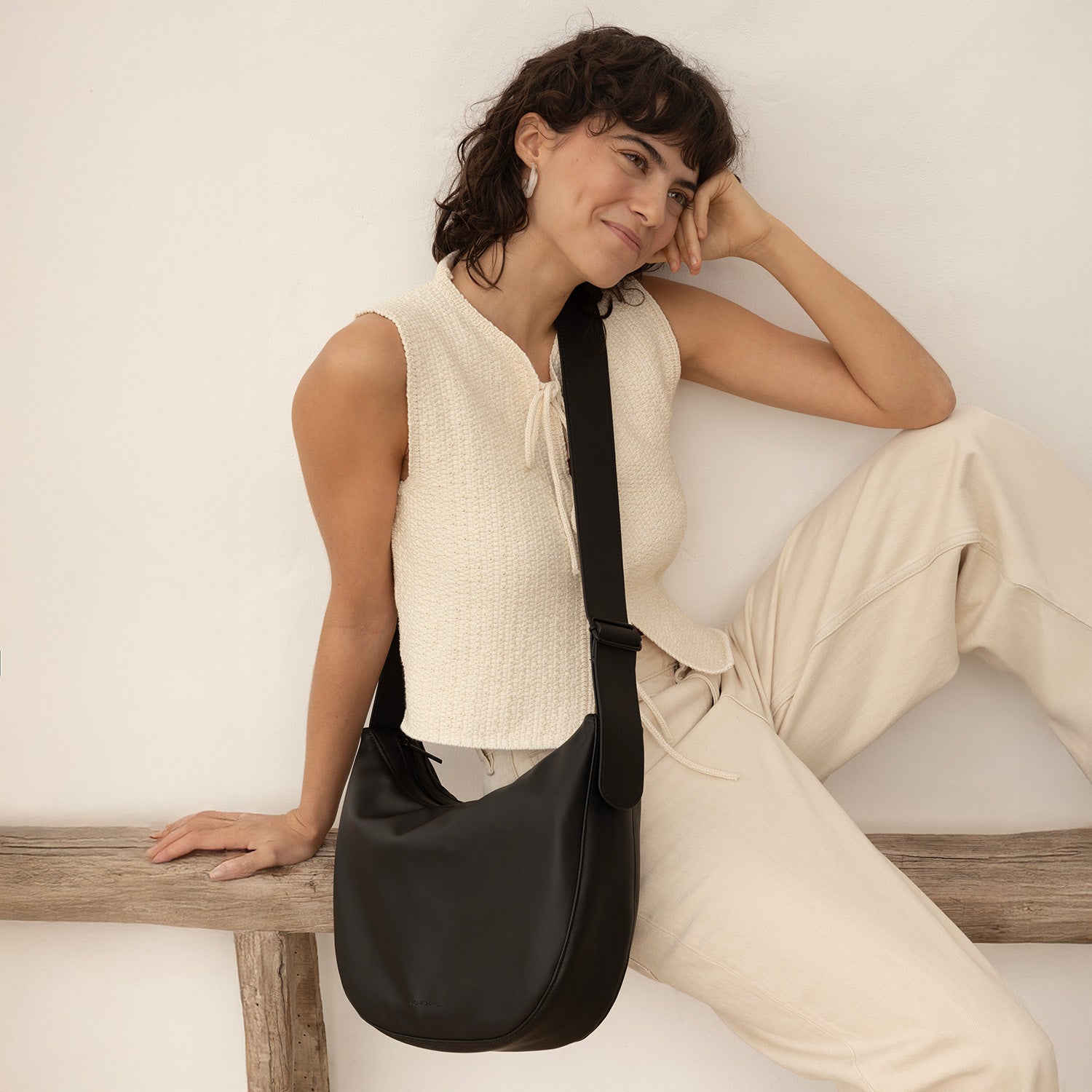 Umi Umhängetasche - schwarz