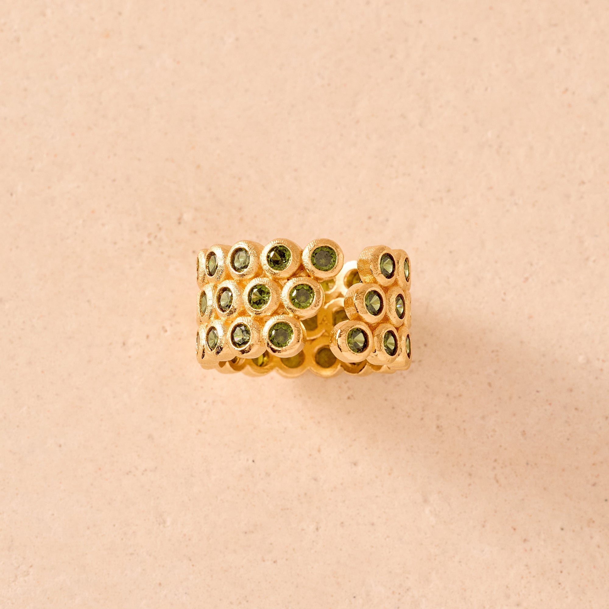 Ring Amelia Trio - olive gold