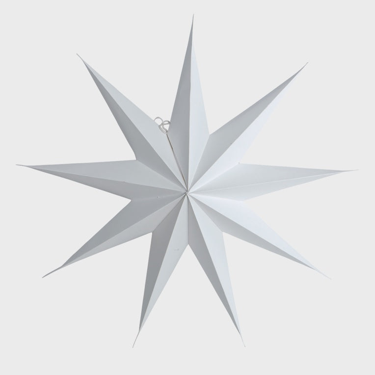 Papierstern Point - weiß