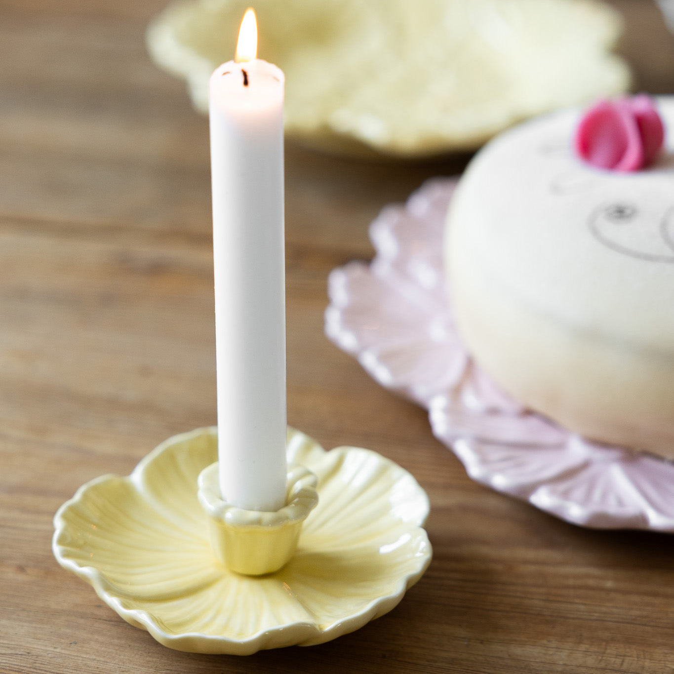 Kerzenhalter Botanik - gelb