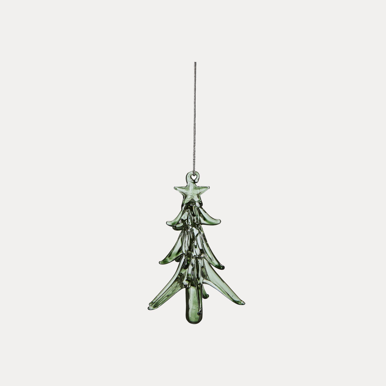 Dekoanhänger Baum Glas - grün