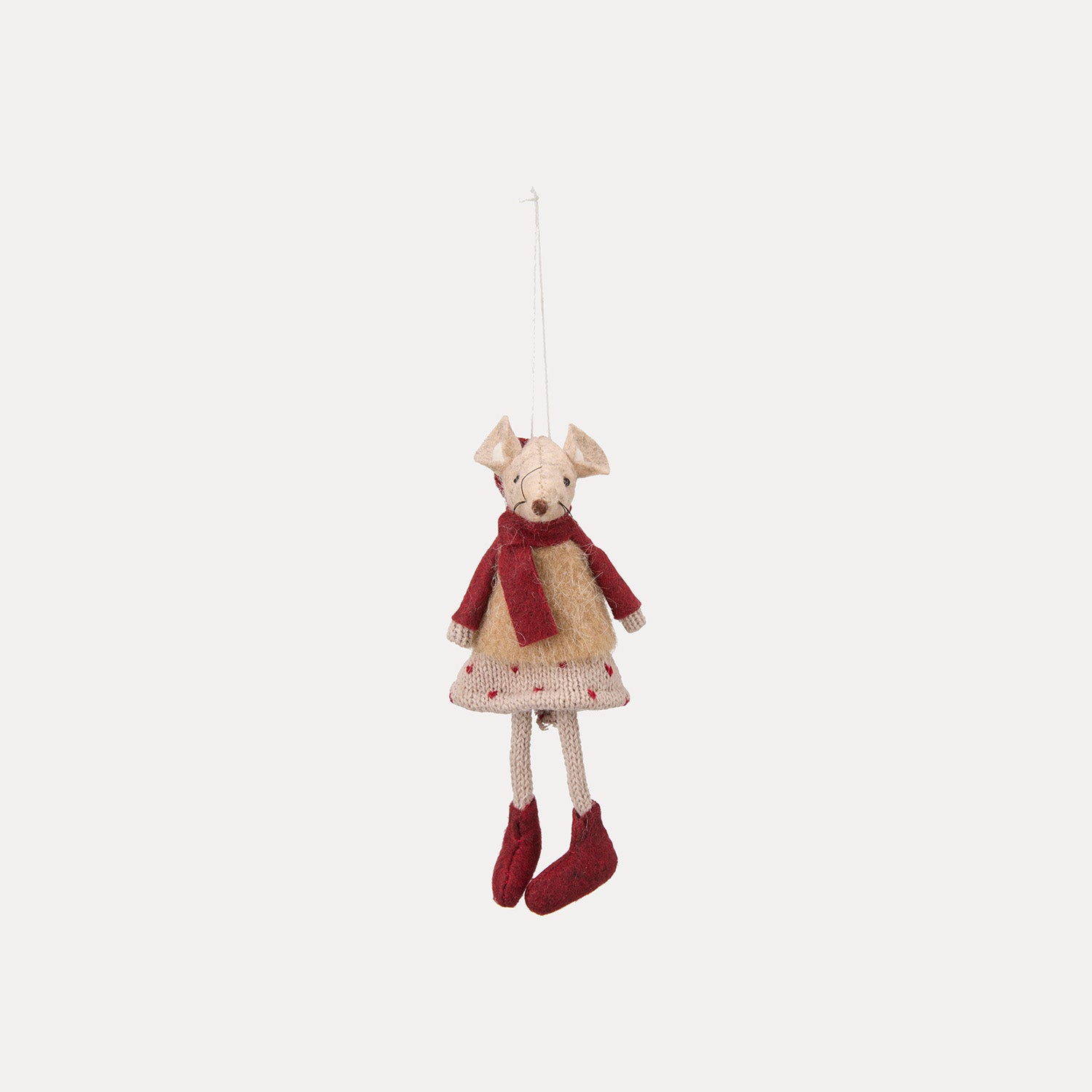 Filzanhänger Henry & Hilda - rot beige