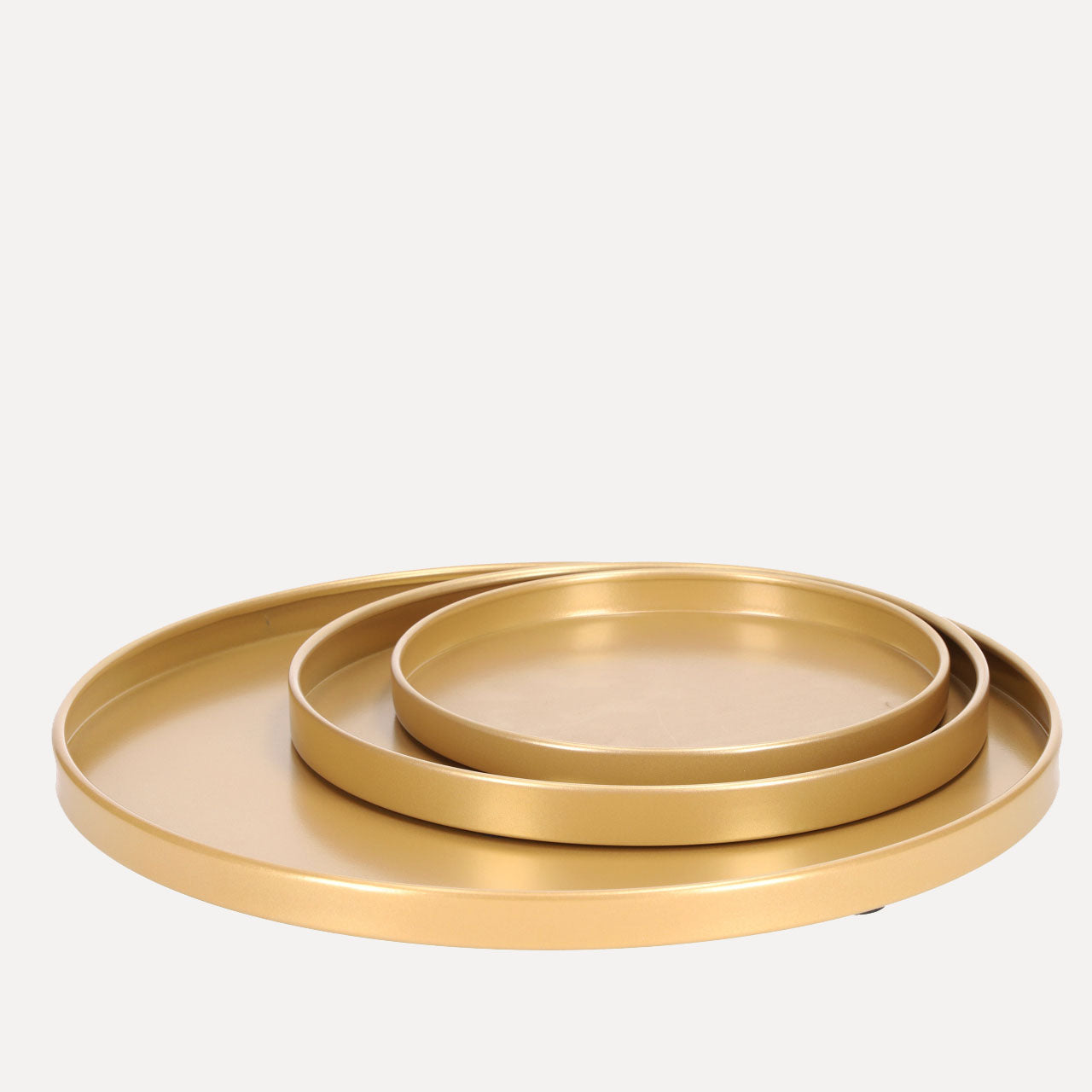 Tablett rund - gold