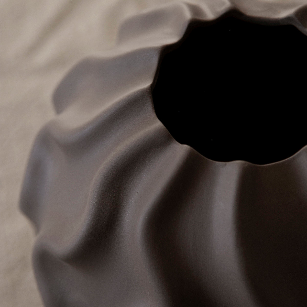 Vase Malmbäck - braun