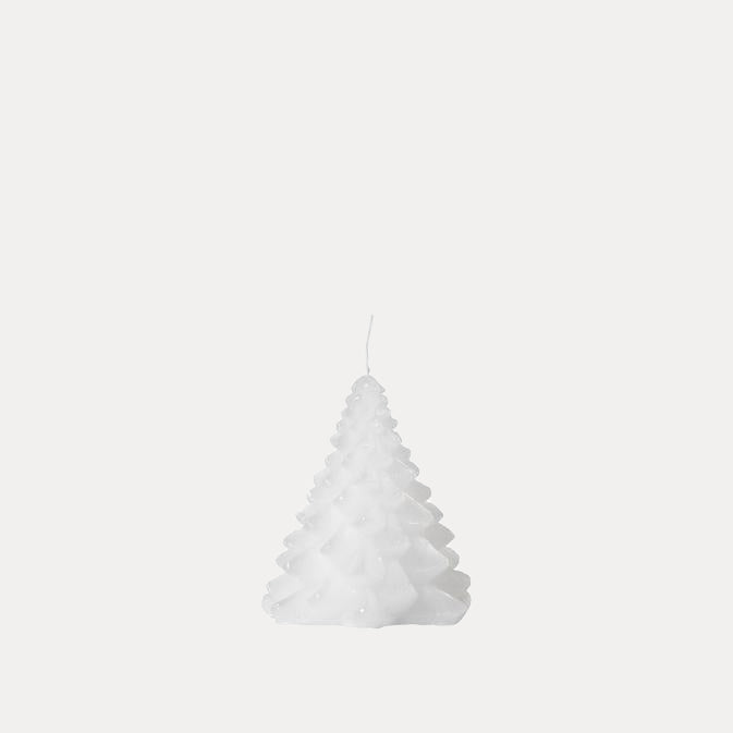 Kerze Tannenbaum Granny - weiß