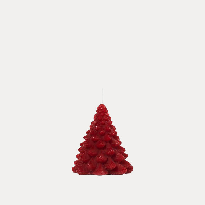 Kerze Tannenbaum Granny - burgundy